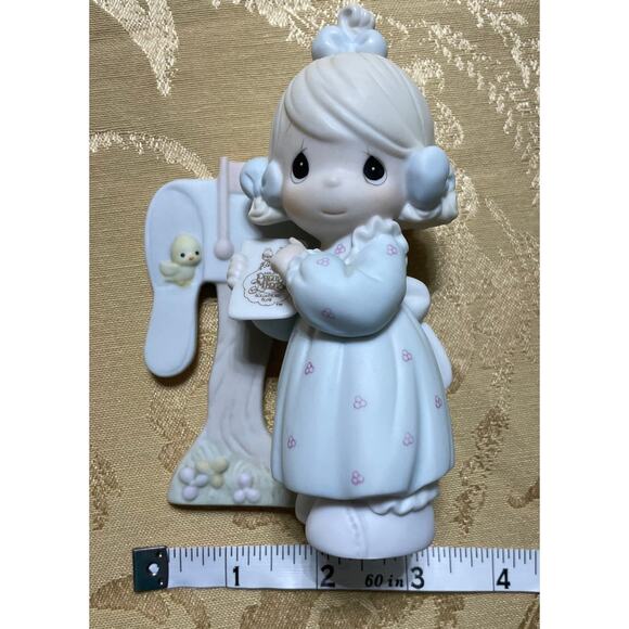 Precious Moments Figurine Sharing the Good News Together 1990 #C0111 Collectors - Picture 7 of 8